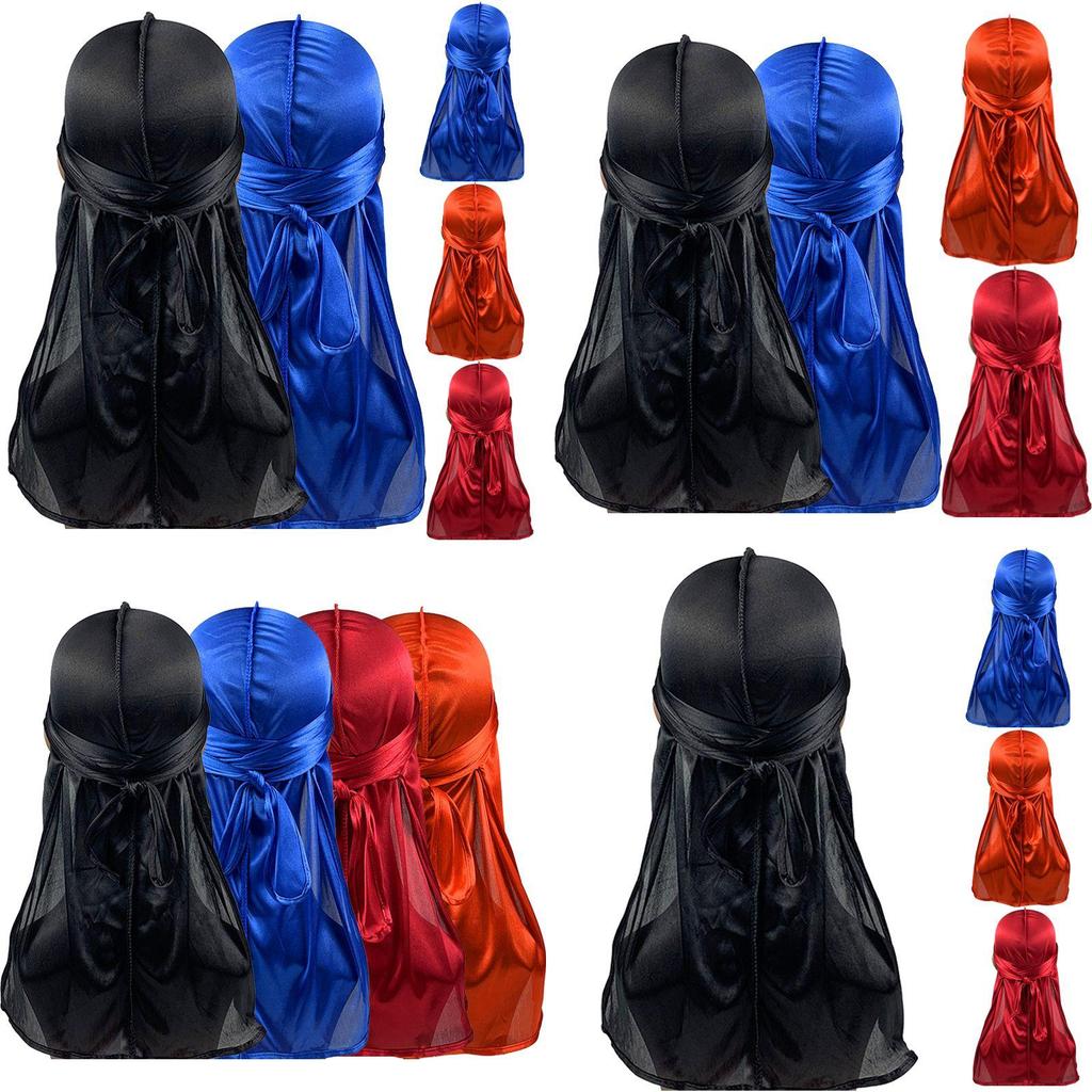 Elegant Unisex Pirate Cap Wrap Made Of Breathable Imitated Silk For Outdoor Activities