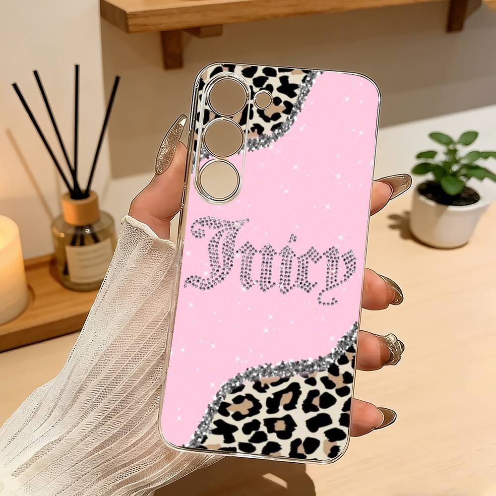 Pink J-Juicys C-Coutures Phone Case For Samsung Galaxy A71,A70,A52,A51,A40,A30 Transparent Cover Samsung a12