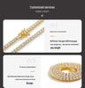 TEMU Creative Alloy Full Diamond Cross Necklace