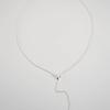 URBANIA Silver Heart Chain Drop Necklace DDA0046