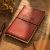 Leather Journal Handmade Red Embossed 80 Blank Pages