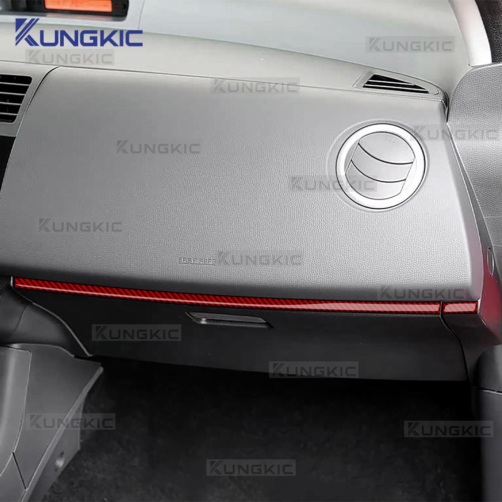 Echter Weicher Karbonfaser-Aufkleber Für Suzuki Swift ZC31S/ZC32S 2005 2006 2007 2008 2009 2010 Auto Mittelkonsole Beifahrer-Zierleiste