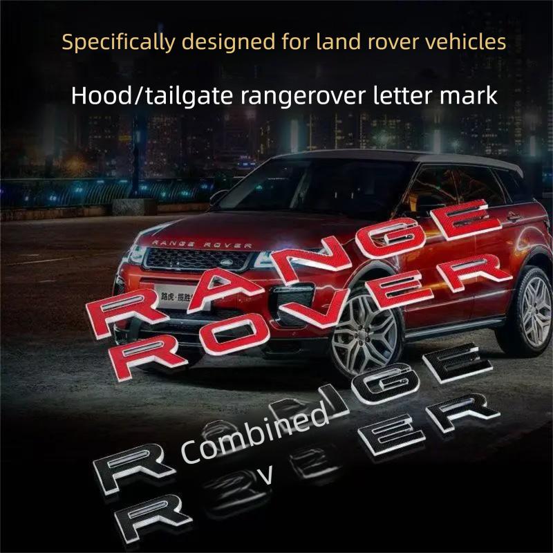 Land Rover Range Rover Evoque Velar Sport RANGE ROVER Hood Letter Emblem SV Edition Hood Letter Logo Rear Badge Modified V4