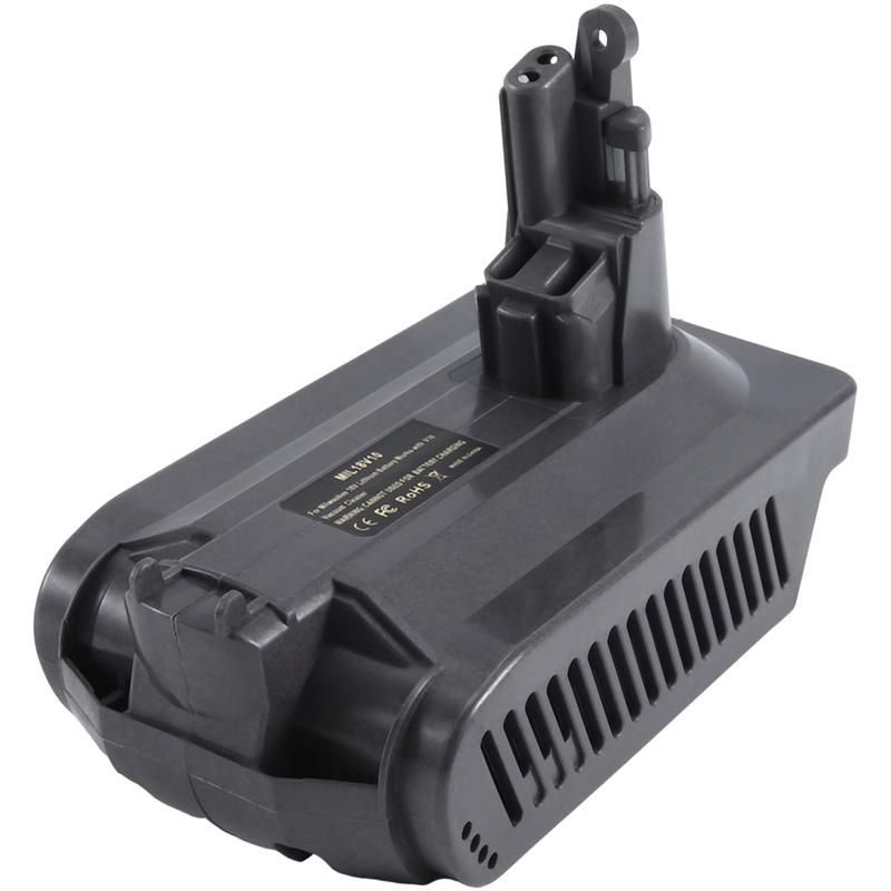EQAZ-Battery Adapter for Milwaukee 18V Li-Ion Battery Convert to for Dyson V10 Vacuum Cleaner MIL18V10