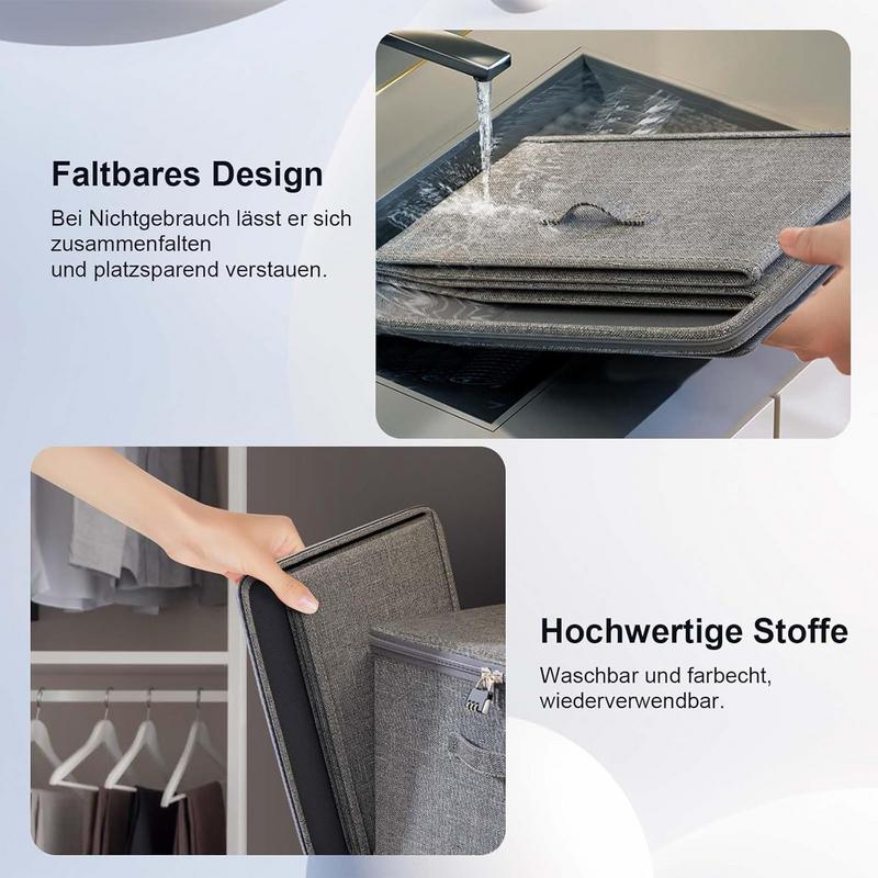 Kleideraufbewahrungsbox mit Zahlenschloss Reisekoffer Faltbar Tragbar Staubdicht Großes Fassungsvermögen Steppdecken Kleider Organizer Koffer