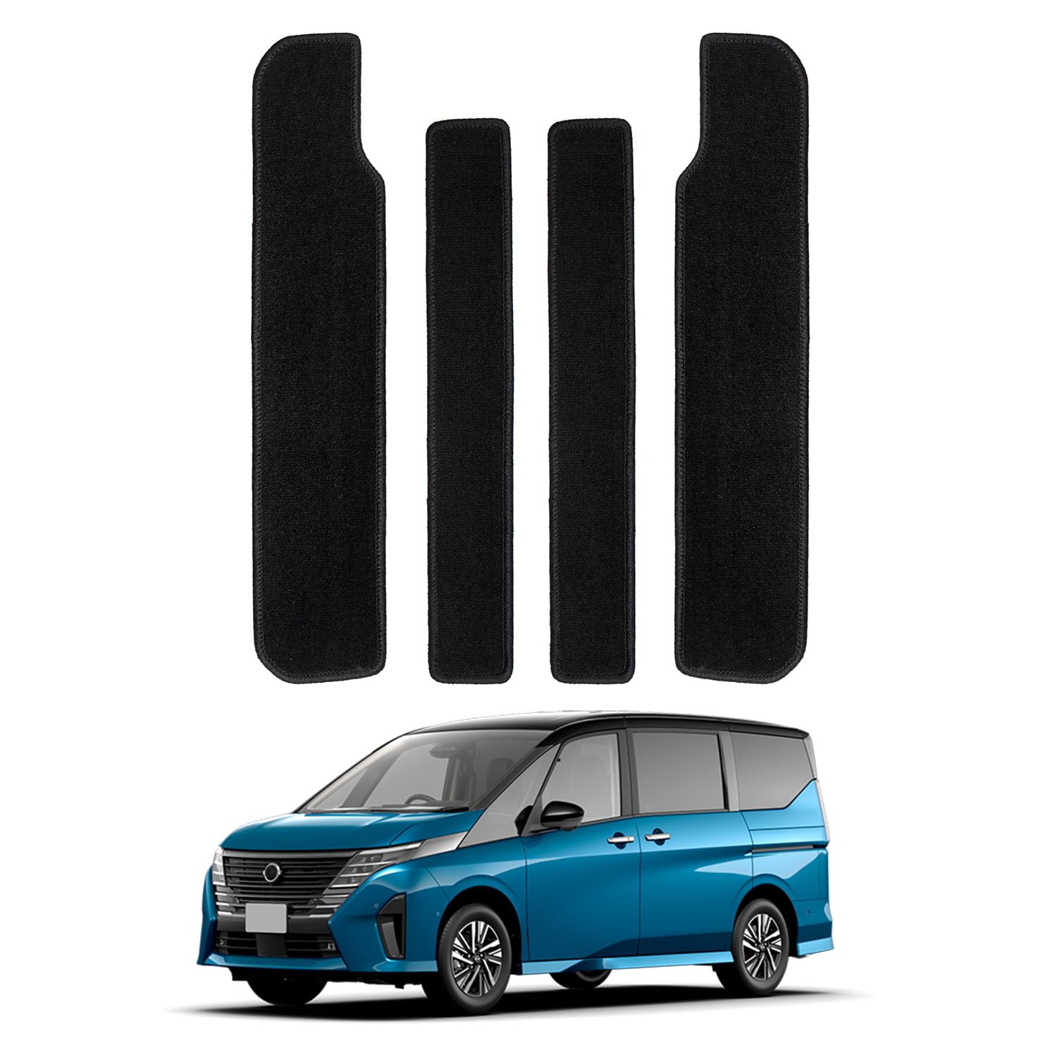 

АВТО СПЕЦ Nissan Serena C28 Серия Подножка Боковая подножка Вход и Порог Эти и боковые подножки идеально подходят для новой Serena ноябрь 2022 и чёрный