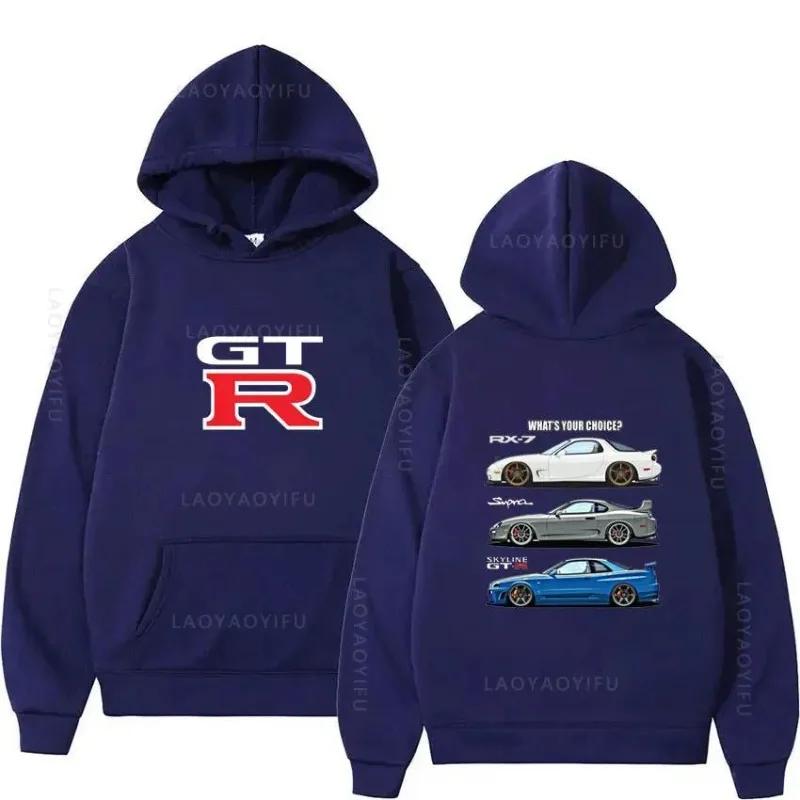 

Initial D GTR Skyline R34 pullover, hoodie, street fashion hoodie, casual fitness jacket, street hip-hop clothing 3XL