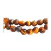 Strand of 90 Faceted Faceted Beads 3 - 4mm In Brown Tiger Eye