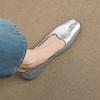 New Women's Soft Sole and Soft Side Commuter Baotou Leather Shoes Slip-on Flat Shoes
