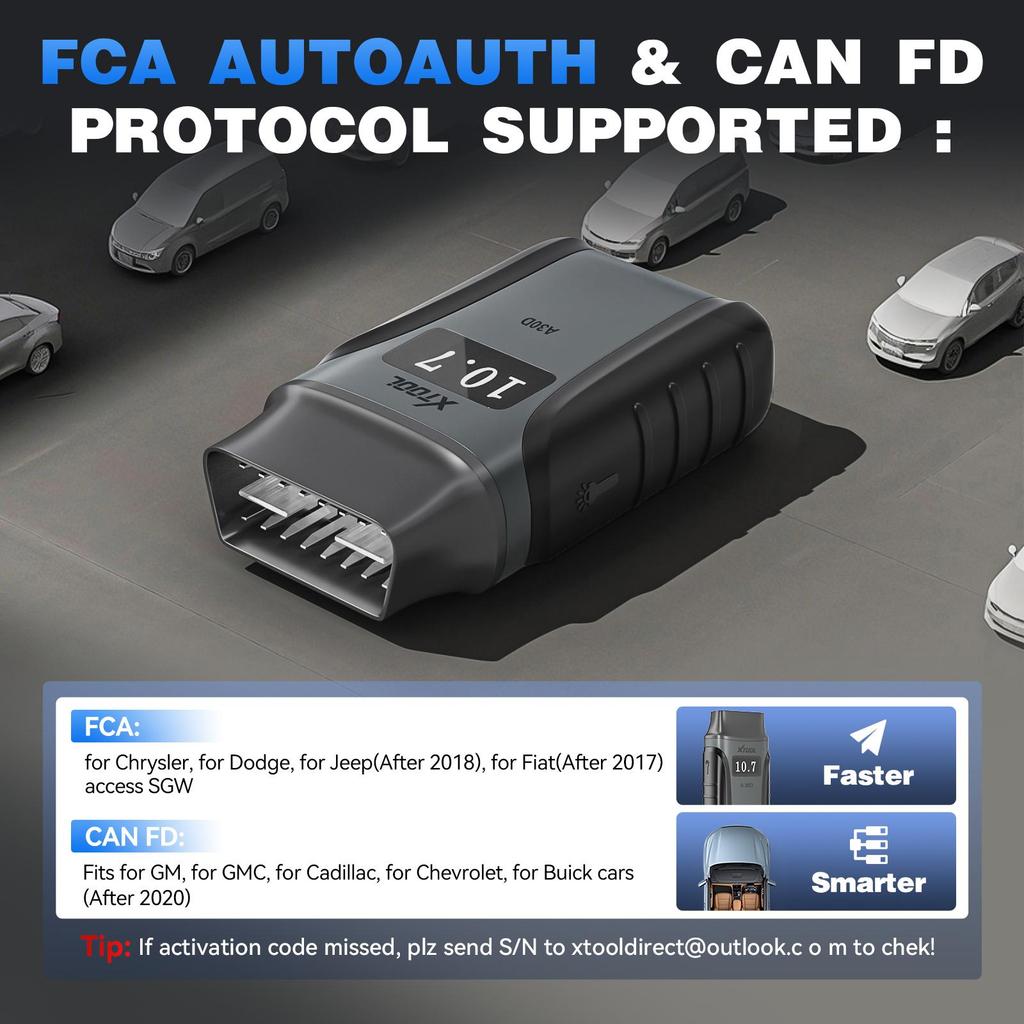 XTOOL Anyscan A30D Bluetooth OBD2 Scanner All Software Lifetime Free Update OBD 2 Diagnostic Tools 19 Resets FCA AutoAuth CAN FD