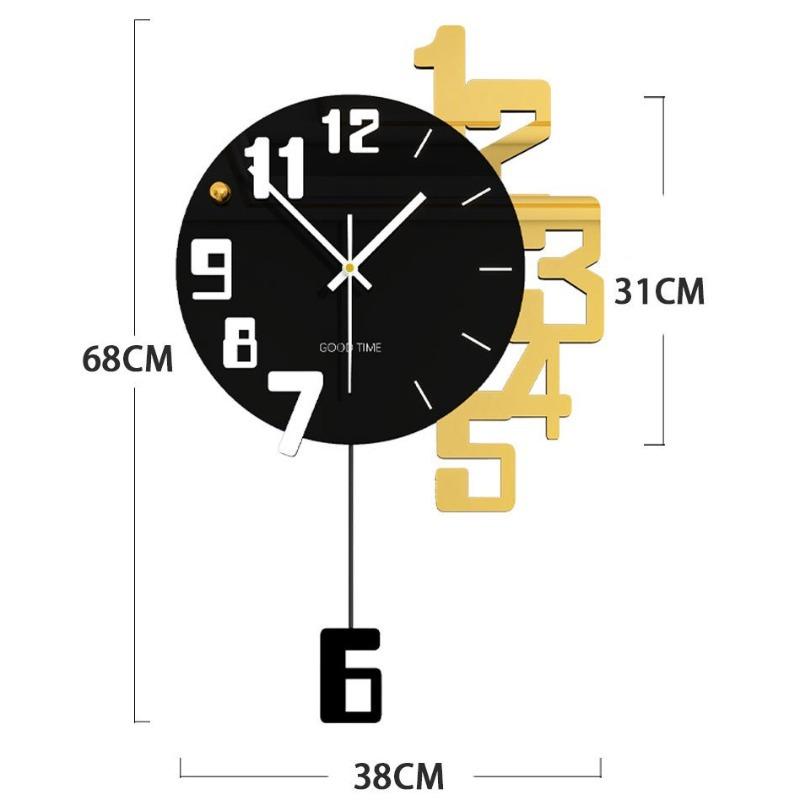 

Silent Wall Clocks Modern Swing Wall Clock Simple Creative Household Hanging Clock Living Room Furniture Decoration Accessories