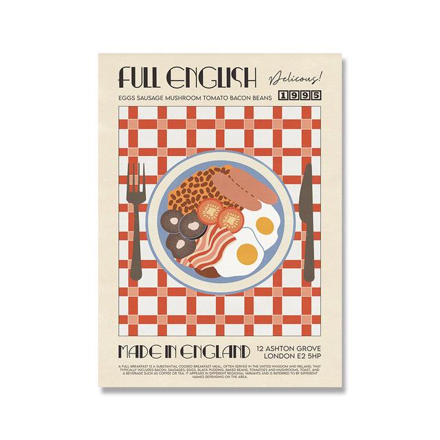 Modern Kitchen Art Canvas Paintings Nordic Japanese Korean Foods Posters Prints Wall Art Pictures for Living Room Decor Cuadros