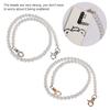 2pcs Transparent Bag Chain Metal Chain Purse Chain Bead Assortments Bag Strap  Handbag Accessories