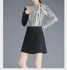 Women's High Waist Black Suit Shorts: Korean Style 2024 Spring/Autumn, Slim A-Line, Versatile, Loose Fit, Wide Leg.