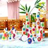 Round Colorful Polka Dot Wall Stickers - Yayoi Kusama Inspired Art for Kindergarten Decoration