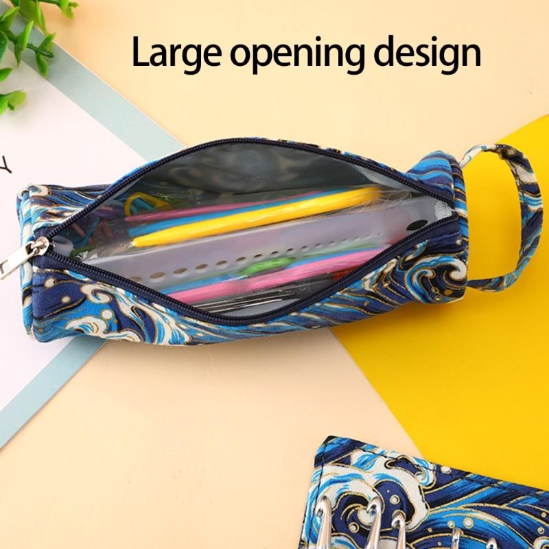 Oxford Cloth Crochet Hook Organiser Knitting Needle Storage Case For Knitting Tool and Crochet Craft Accessories Storage