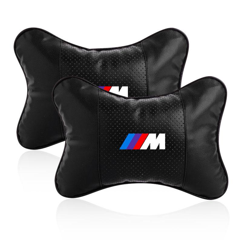 Car Seat Headrest Auto Logo Neck Pillow Car Accessories For BMW X6 X1 X2 X3 X4 X5 X7 E46 E39 E90 E36 E60 E34 E30 F30 E71 F10 F10