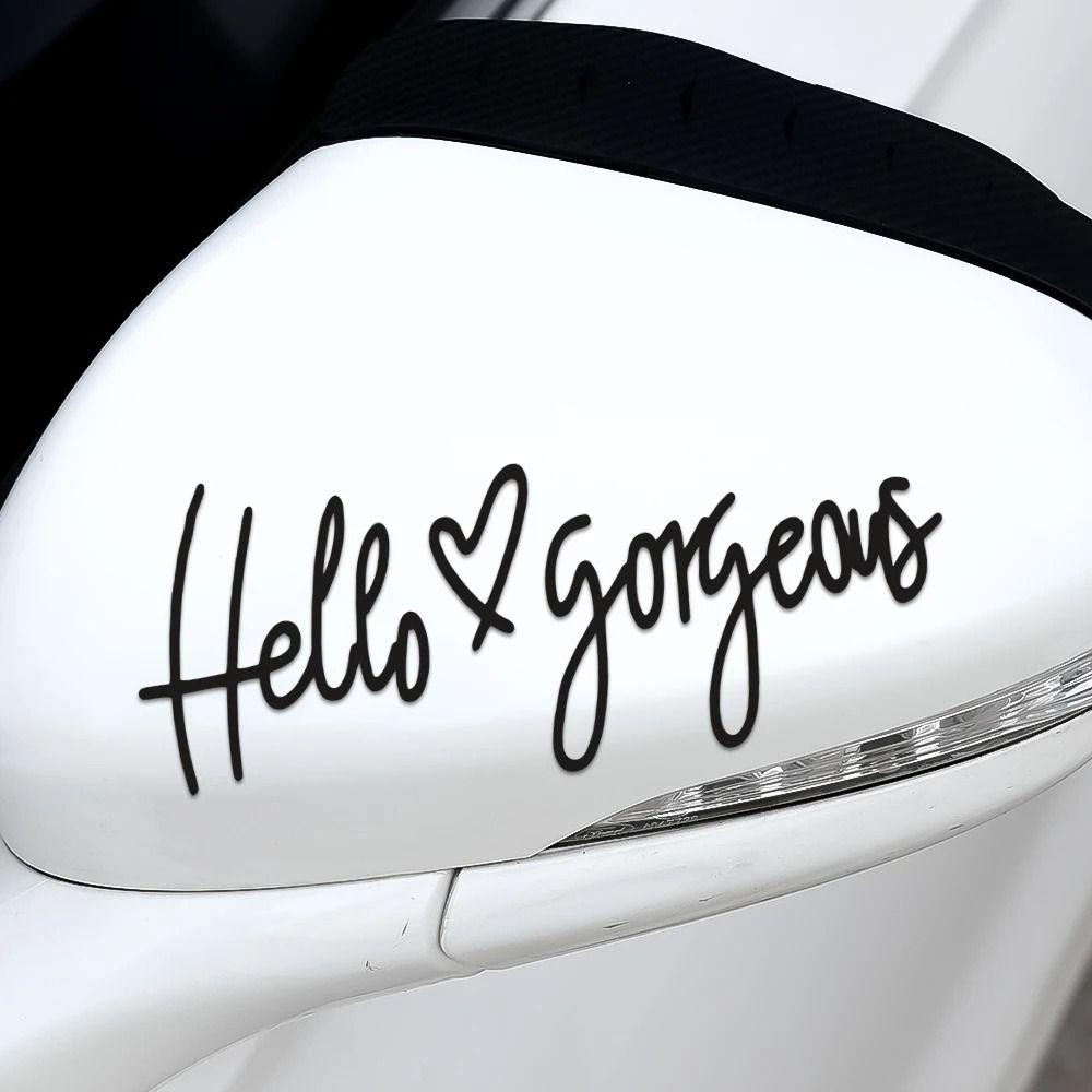 Hello Gorgeous Hello Gorgeous Car Sticker Hello Gorgeous Decals Theme Styling Decorative