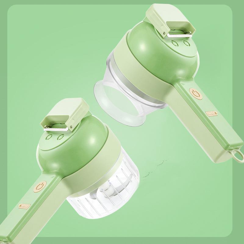 Cortador de Legumes Elétrico Portátil de Mão Máquina de Cozinhar Descascador Triturador de Alho Ferramentas Multifuncionais para Cortar Legumes