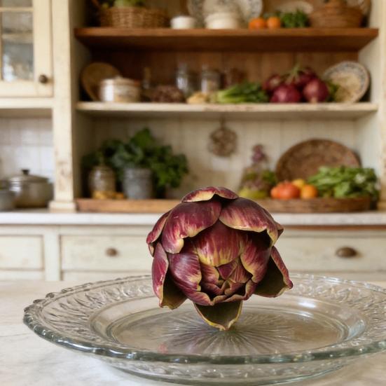 Artificial Artichoke Decoration Realistic Fake Vegetables Fruits Faux Artichoke Bowl Filler for Kitchen Home