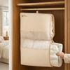 Mesh Hanging Clothes Organizer Visible Large Capacity Clothes Hanger Bag Space Saving with Hook Clothing Storage Bag Home