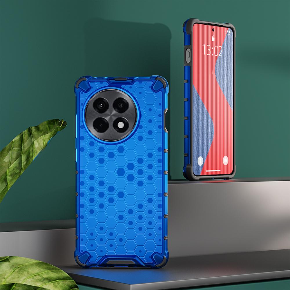 KEYSION Shockproof Armor Case for OnePlus 13R 5G 1+13r Soft Silicone+PC Transparent Honeycomb Phone Cover for OnePlus Ace 5 Pro