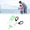 Fishing Baiting Rig Tool Set Bait Needle T Handle Knot Puller and Scissor Tackle Rigging Tool