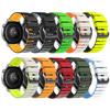 22mm Dvoubarevný silikonový řemínek Pro COROS APEX 2 Pro 46mm/PACE Pro 3 Sportovní měkké pásky Pro SUUNTO RACE 2/S RUN Náramkové doplňky