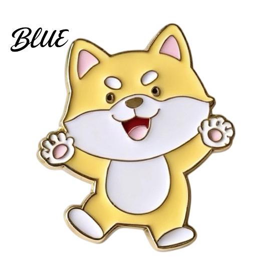 Animal Brooch Enamel Pin Cartoon Cat Dog Panda Lion Design