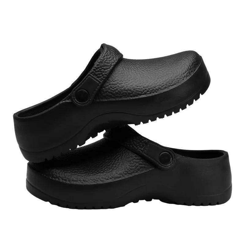 Fashion Men Chef Shoes Man Garden Clogs Outdoor Casual Slipper Sandal Water-proof Work Shoes Women Garden Shoe Non-slip Kitchen Shoe