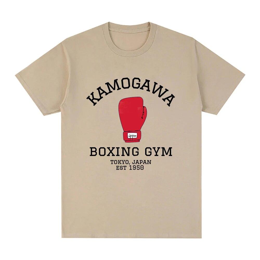 

Футболка из 100% хлопка, футболки с аниме Hajime No Ippo, унисексга Камогава, боксерские крутые футболки унисекс/женские футболки, толстовка с рисунком, летняя футболка