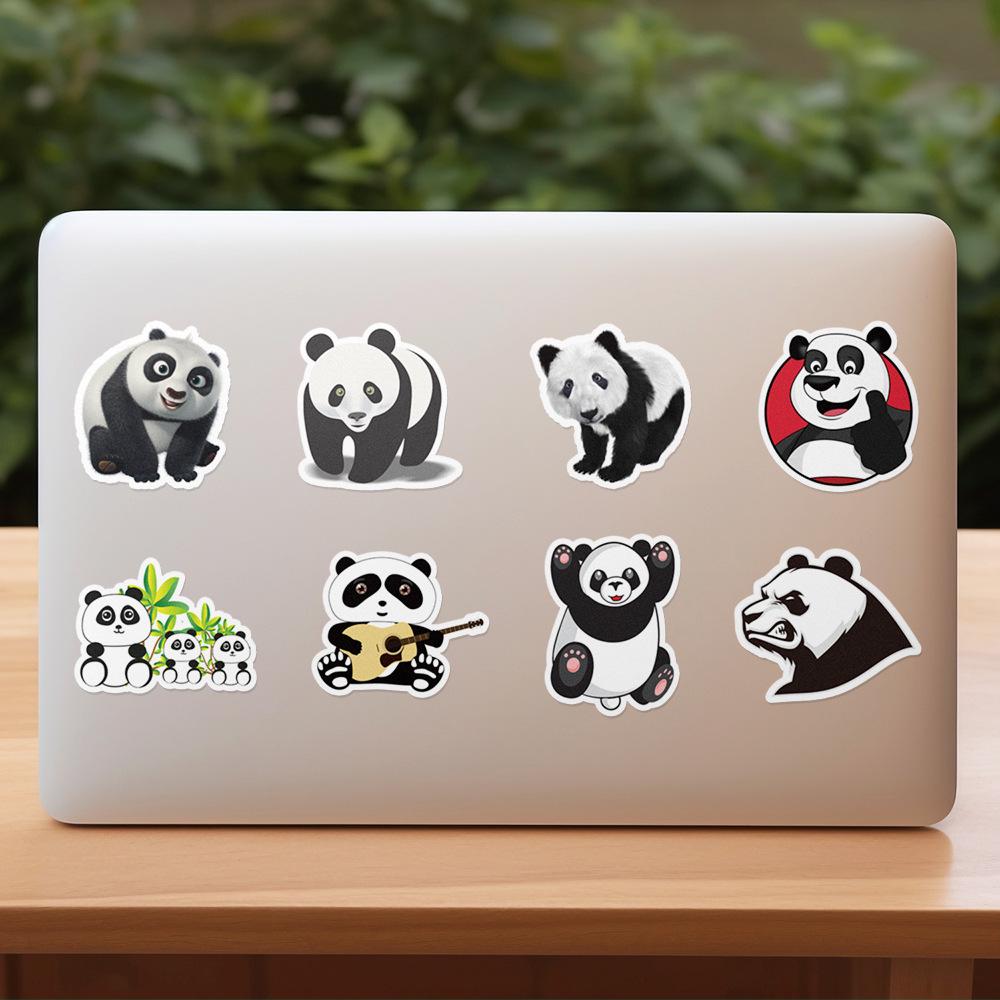 50 Cute Panda Waterproof Stickers for Phones, Cups & Journals