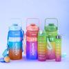 Three Piece Set Leak Proof Colorful Cup Large Capacity Fitness Sports Kettle  Running