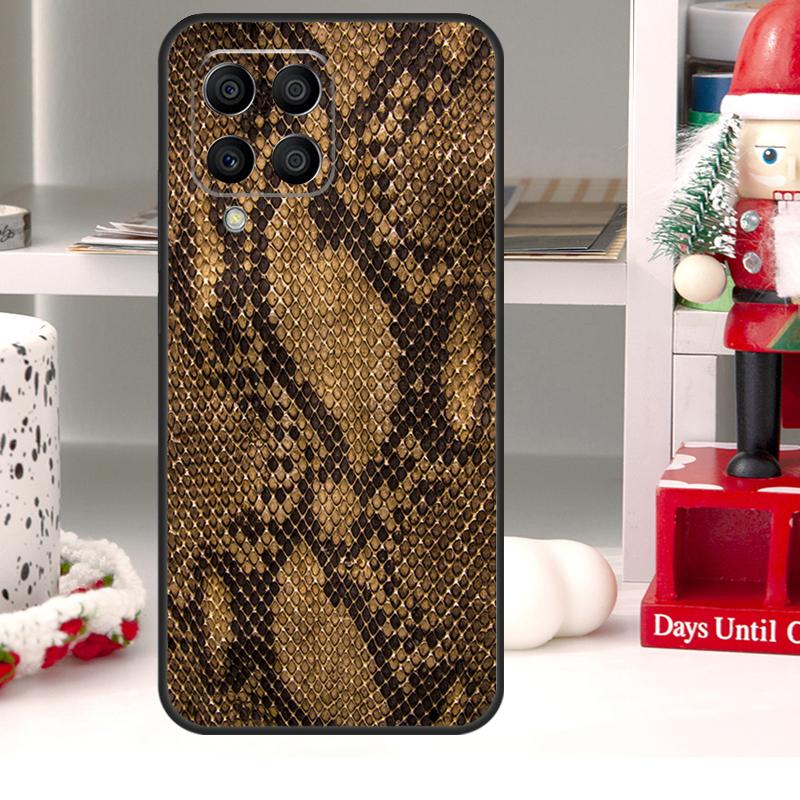 Snake Skin For Samsung Galaxy M55 M15 M13 M23 M33 M53 M20 M21 M51 M12 M32 M52 M34 M54 M31s M30s Case