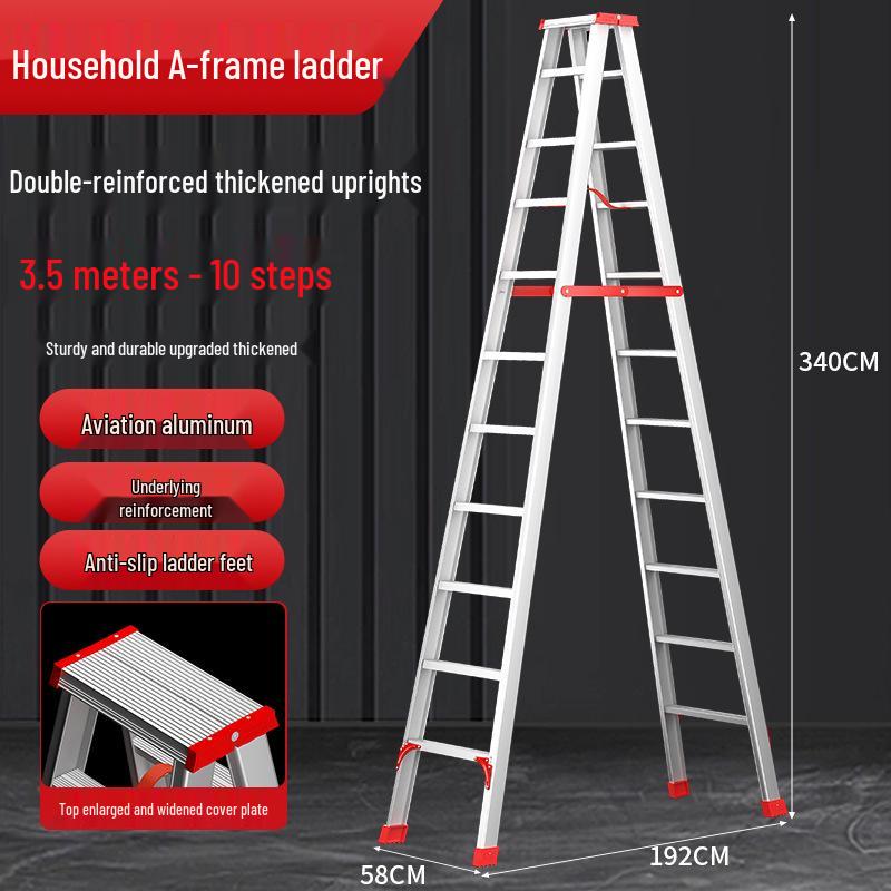 Ruiyang Aluminum Alloy Portable 2m A-frame Folding Ladder
