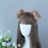 Plush Lolita Hairband Gothic Hair Hoop Cute Dog Ears Headband  Women Girls