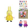 Bunte umweltfreundliche Peppa Pig Familie Freunde Actionfiguren für Kinder 25-teiliges Set