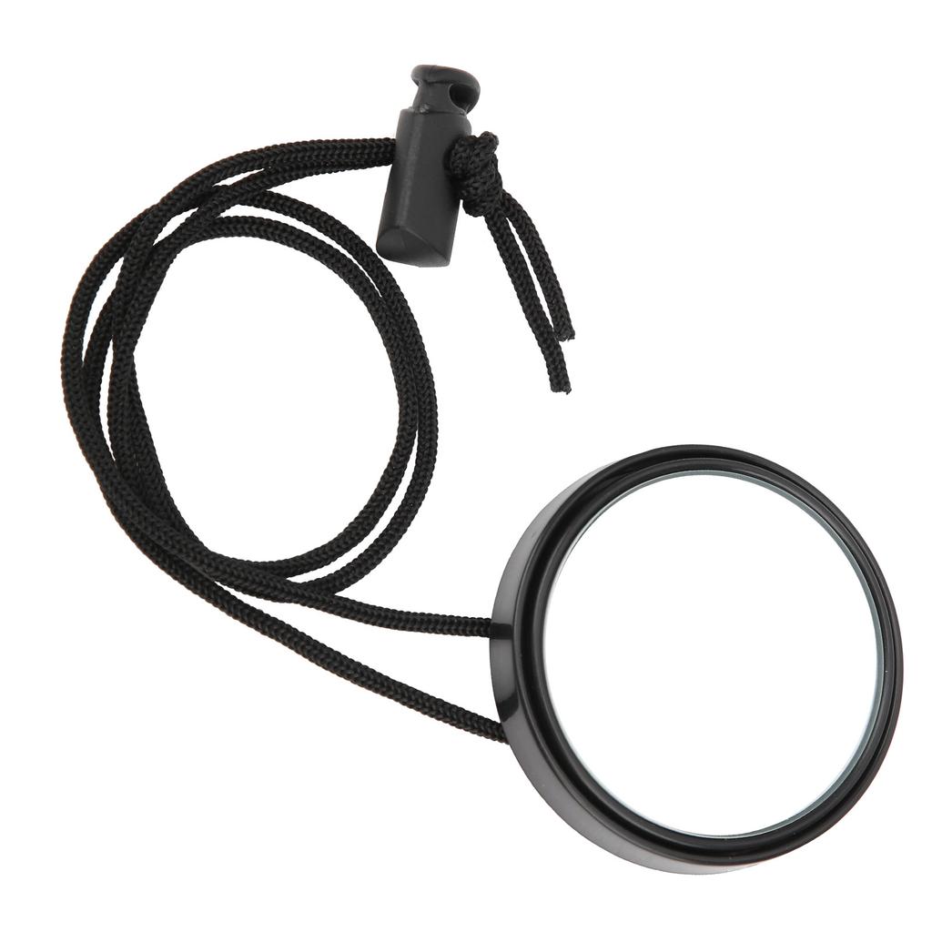 Diving Rearview Mirror 360 Degree Adjustable Rearview Mirror with Lanyard Diving AccessoryBlack