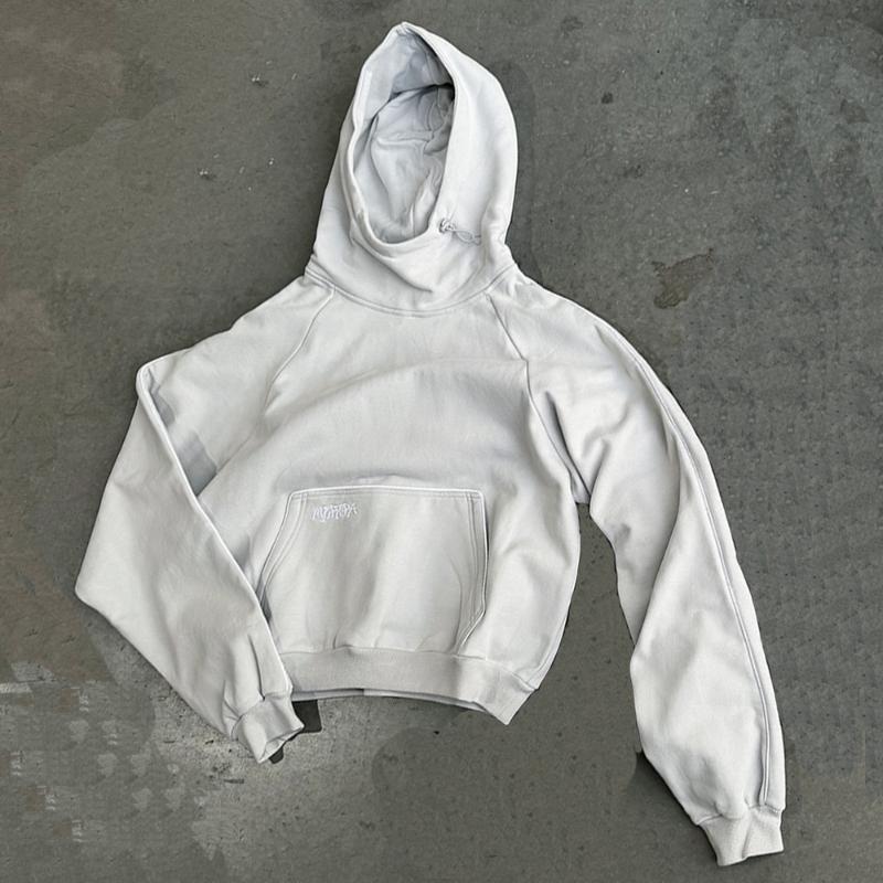 Europäischer und amerikanischer Y2K-Buchstabenstickerei Street Hip-Hop-Stil Langärmeliges Kapuzensweatshirt für Herbst und Winter