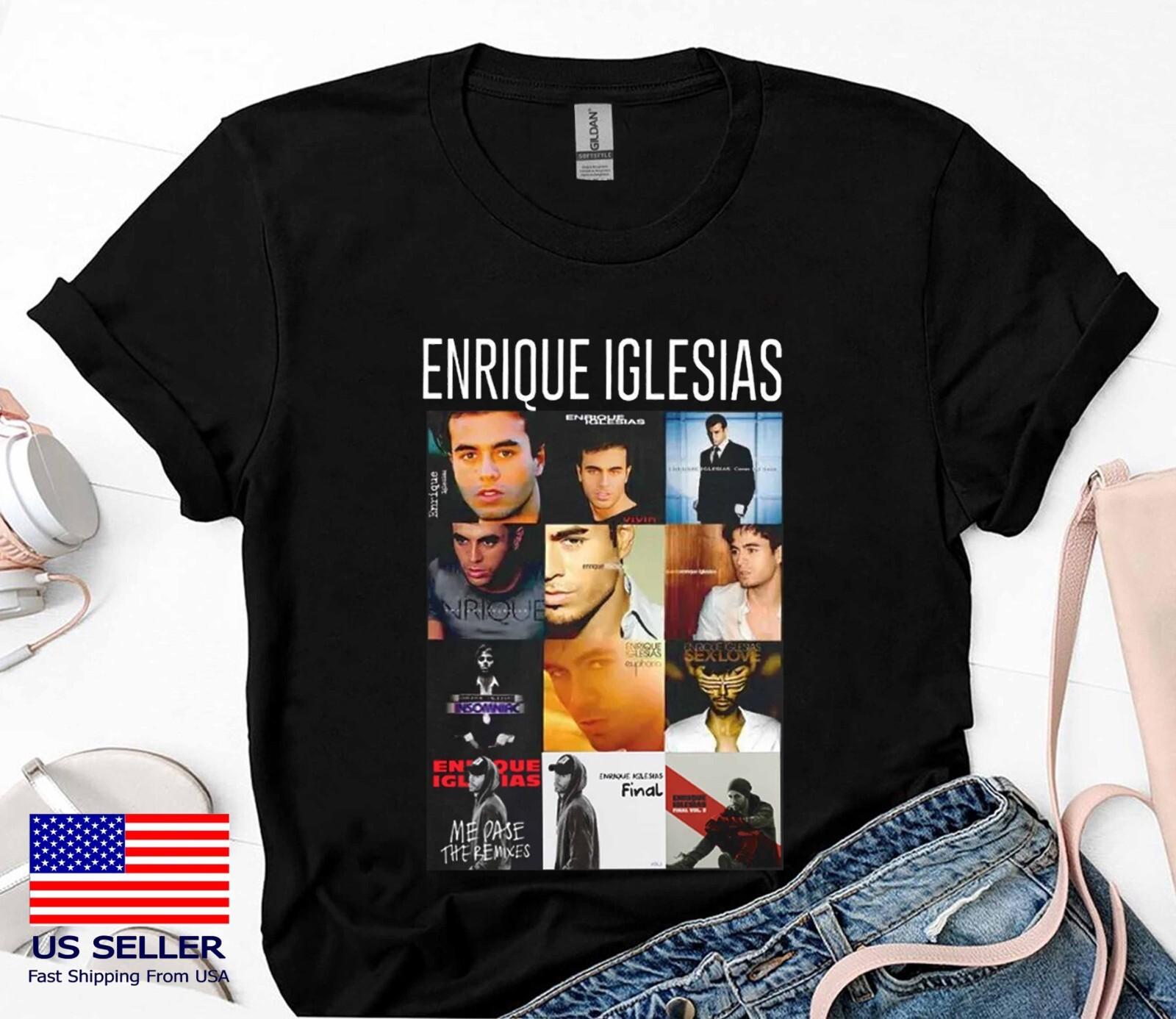 Vintage Enrique Iglesias All Album 2025 Unisex T-Shirt, All Size S