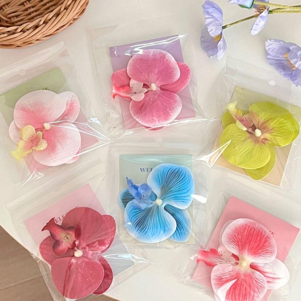 Pearl Orchid Flower Hairpin Cloth Girl Hair Clip Cute Flower Hair Clip  Summer