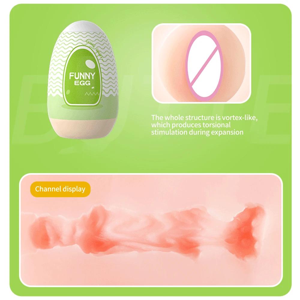 Mini hordozható maszturbációs tojáspohár valósághű vagina kezdőknek Puha maszturbációs csésze péniszmasszírozó-stimulátor szexjátékok férfiaknak