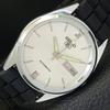 JAPAN VINTAGE REFURBISHED SEIKO AUTOMATIC 6309A MENS SILVER DIAL WATCH A701699-5 R206c-a701699