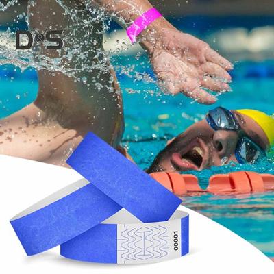 100 Pcs Paper Bracelets Waterproof Tear Resistant Identification Wrist Bands Easy-to-operate Disposable Event Wristbands for Concerts Festivals
