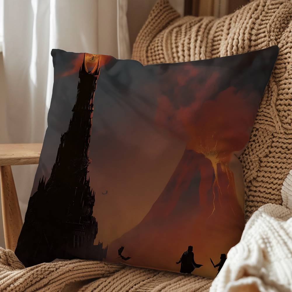 Ancient movie Lord of the Rings Pillow Case Pillow Case Living Room Sofa Cushion Cover Suitable For Home Bedroom Room Decoration