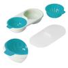 Microwave Egg Cooker Food Grade PP Removable Drain Basket Egg Cooker for Microwave Boiled EggsBlue
