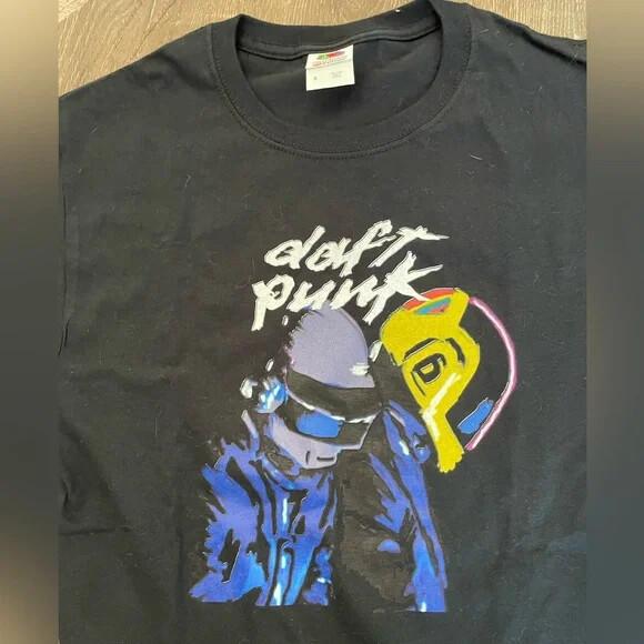 Daft Punk Band Coton Cotton Black Unisex T-shirt S5XL VM9288 XXXXL