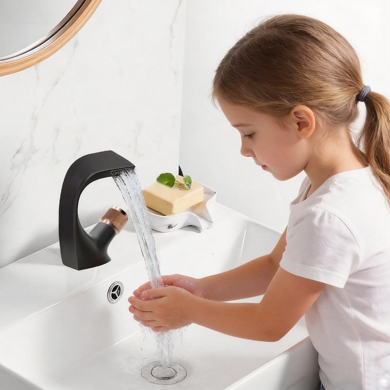 High Quality Hot and Cold Multifunctional Wash Basin Faucet Bathroom Ceramic Valve Hot Cold Water Washstand Sink Faucet (as the picture,alloy)