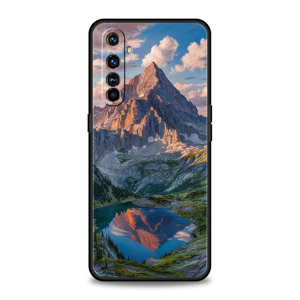 Mountain Peaks Landscape Phone Case For Realme 13 12 10 9 8 7 GT3 GT5 GT2 Pro Plus 5G C21 C25 C35 GT Neo 2 3 3T 5 Cover