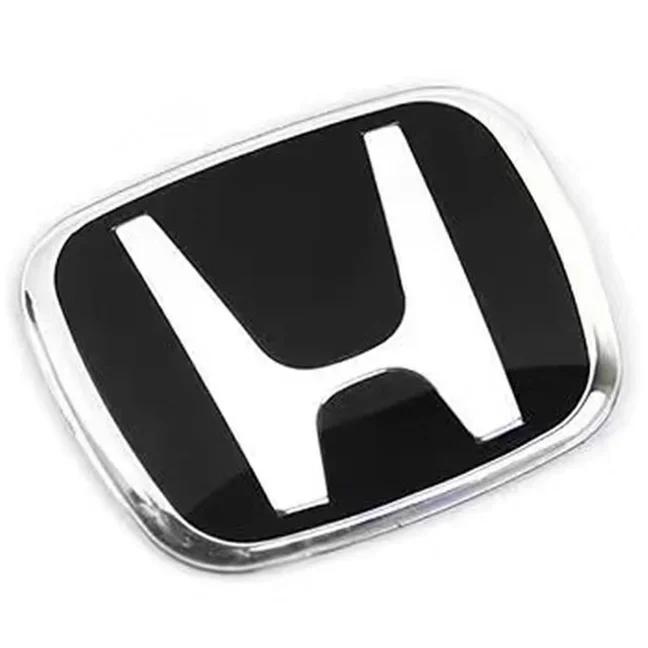 For Honda Civic Accord City CRV Jade Fit Odyssey Hybrid Red Black Blue Interior Car Steering Wheel Emblem H-Sticker CB0